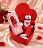 Sevgiliye Kırmızı Aşk Romantik Hediye Seti