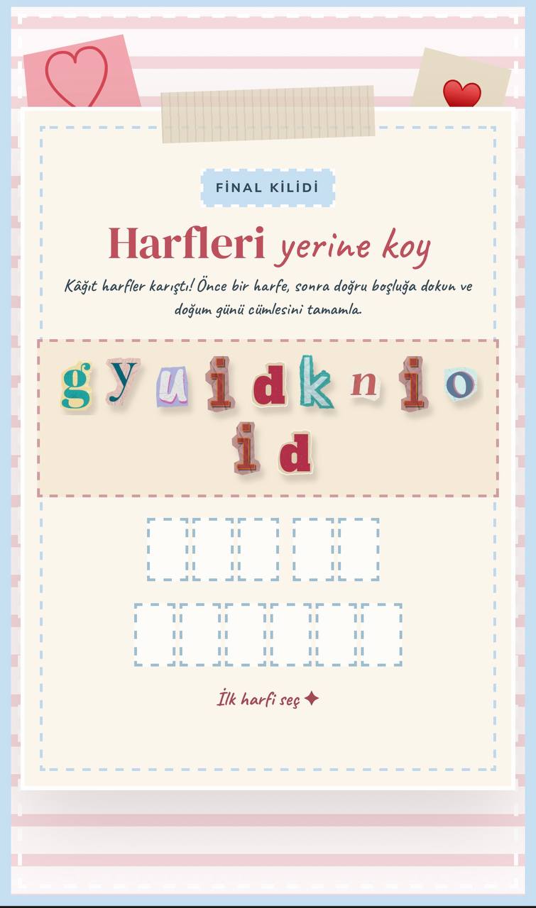 Doğum Günü Dijital Hatıra Sayfası – Anında Teslim Kişiye Özel Web Sitesi Hediyesi