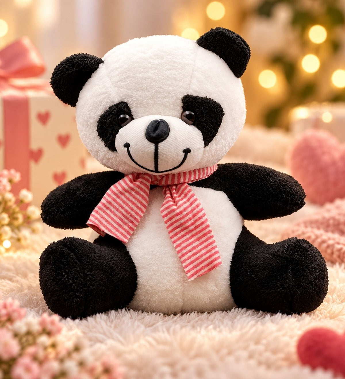 24 cm Sevimli Peluş Panda Oyuncak – Sevgiliye, Arkadaşa ve Çocuklara Hediye