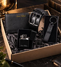 Kişiye Özel Zippo Tarzı Çakmak & Cüzdan & Kemer & Anahtarlık Hediye Seti  (Siyah)
