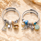 Charm Detaylı Ayarlanabilir Çelik Bileklik – Pandora Tarzı Kadın Aksesuarı