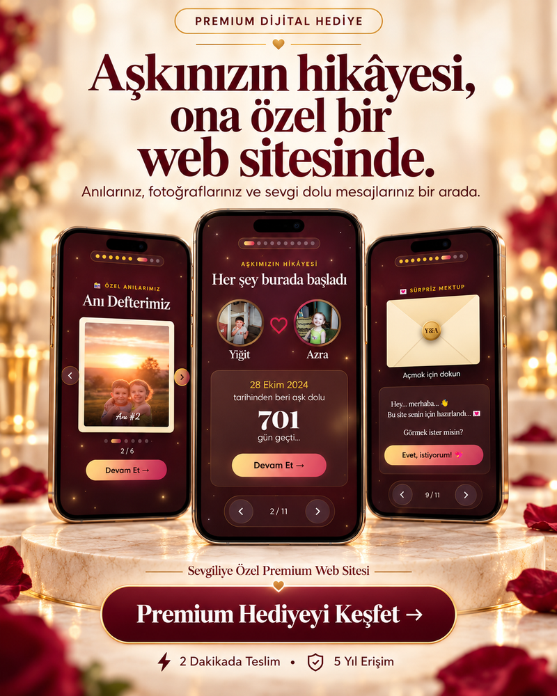 Aşkınızın hikayesi, ona özel bir web sitesinde. Sevgiliye özel web sitesi dijital hediye