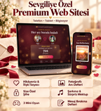 Sevgiliye Premium Dijital Hatıra Sayfası – Kişiye Özel Web Sitesi Hediyesi