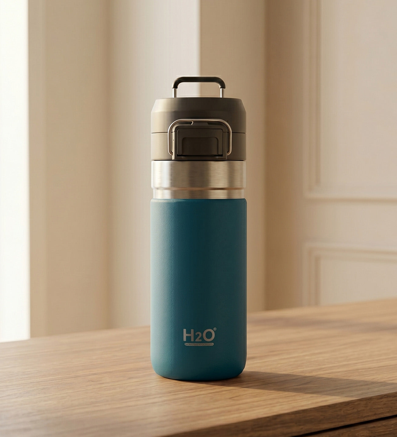 Askılı ve Kilitli Paslanmaz Çelik Termos - 500 mL