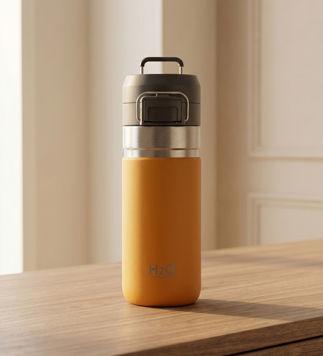 Askılı ve Kilitli Paslanmaz Çelik Termos - 500 mL