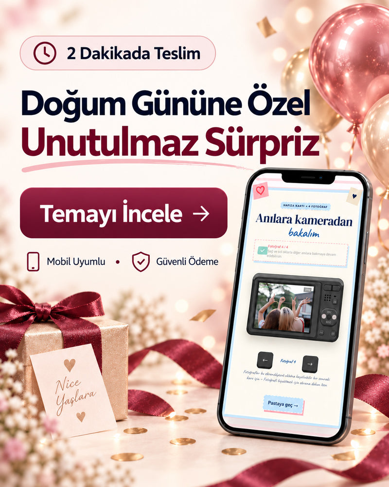 Doğum Gününe Özel Unutulmaz Sürpriz