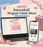 Doğum Günü Dijital Hatıra Sayfası – Anında Teslim Kişiye Özel Web Sitesi Hediyesi