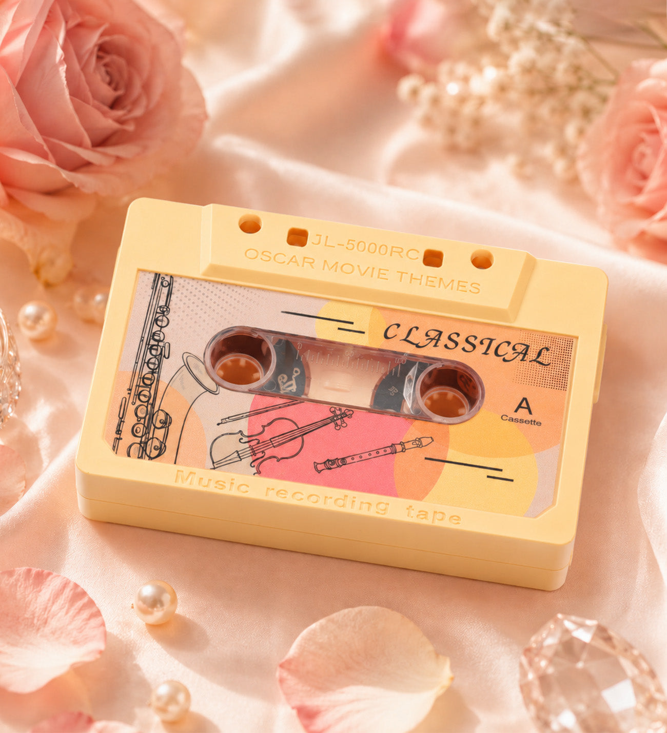 Retro Kaset Tasarımlı Kurmalı Müzik Kutusu | Dekoratif ve Nostaljik Hediyelik
