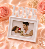 Kişiye Özel Love Yazılı Dekoratif Çerçeve (18 x 13 cm Fotoğraflı)