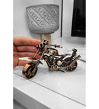 Motor Tutkusu El Yapımı Metal Motosiklet Biblo – 15 x 8 cm Dekoratif Masaüstü Süsü