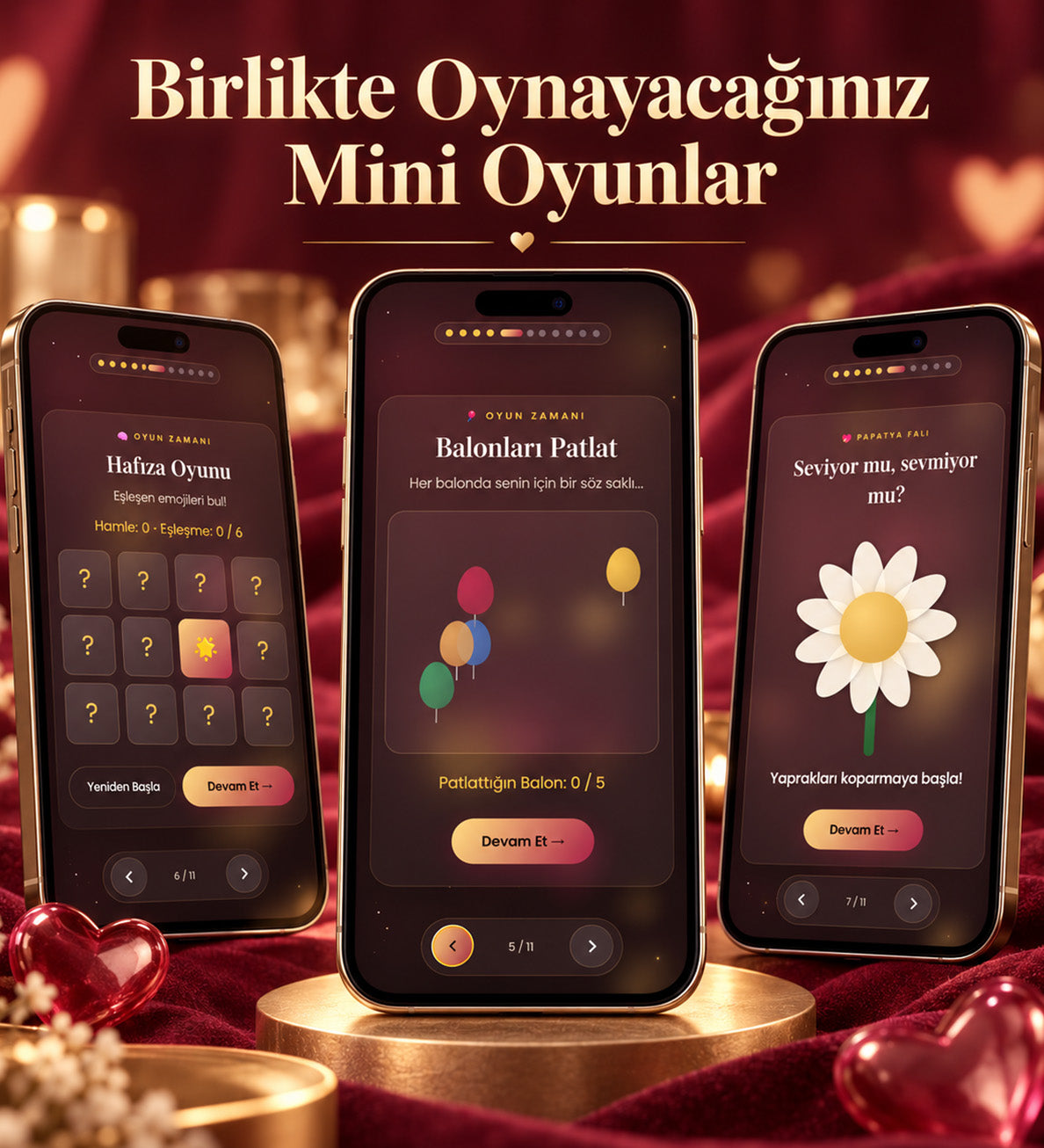 Sevgiliye Premium Dijital Hatıra Sayfası – Kişiye Özel Web Sitesi Hediyesi